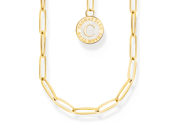 Thomas Sabo - Charm Forgylt Coin Halskjede 3,8mm