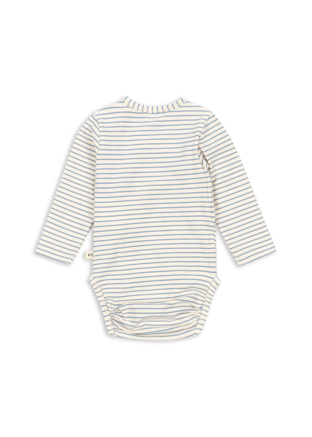 Basic LS Newborn Body - Stripe Bluie - Image 2