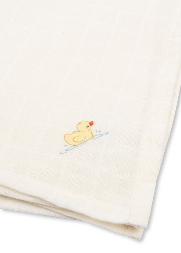 Nuvoli 10-pk Muslin Cloth - Antique White - Image 3