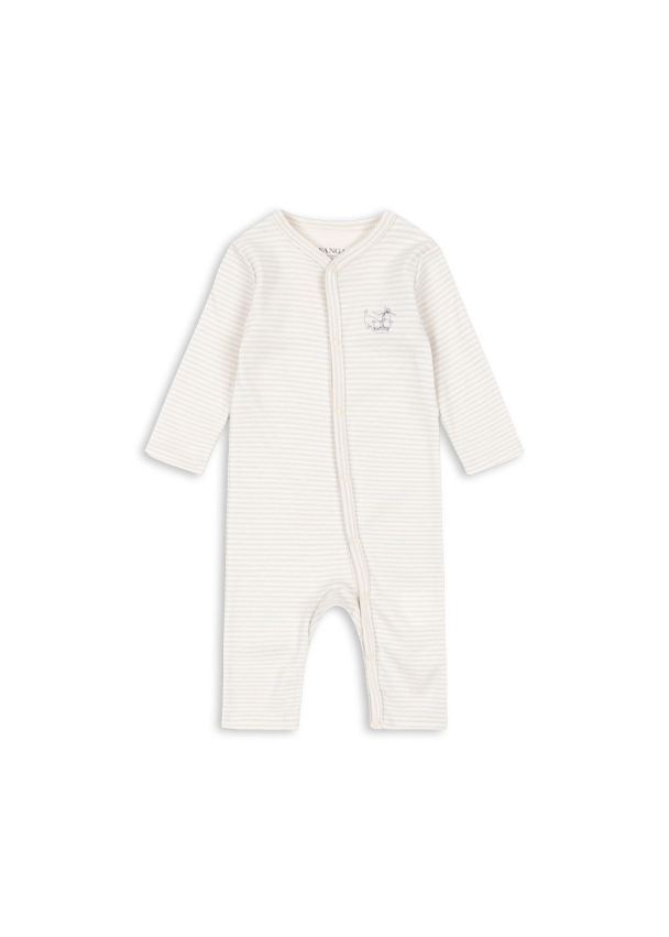 Fio Onesie - Tea Stripe Gray Dawn - Image 1
