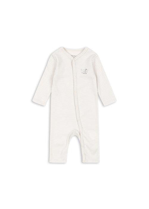Fanga Fontana | Fio Onesie - Tea Stripe Gray Dawn