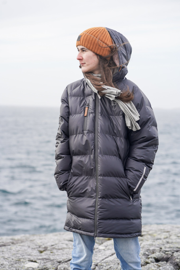 Bobleregnjakke Lang Sludd - Kattsvart - Image 2