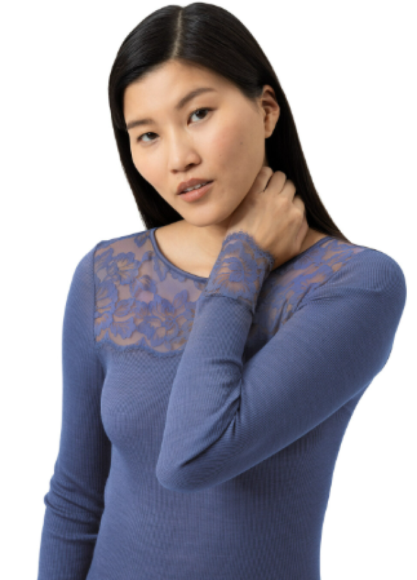 Wool Love, lang erm Blue - Image 1