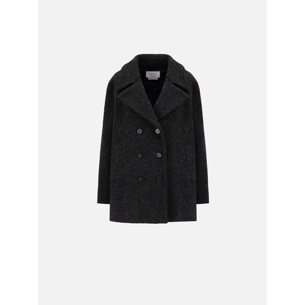 Women Sailor Jacket Bouclé Anthracite