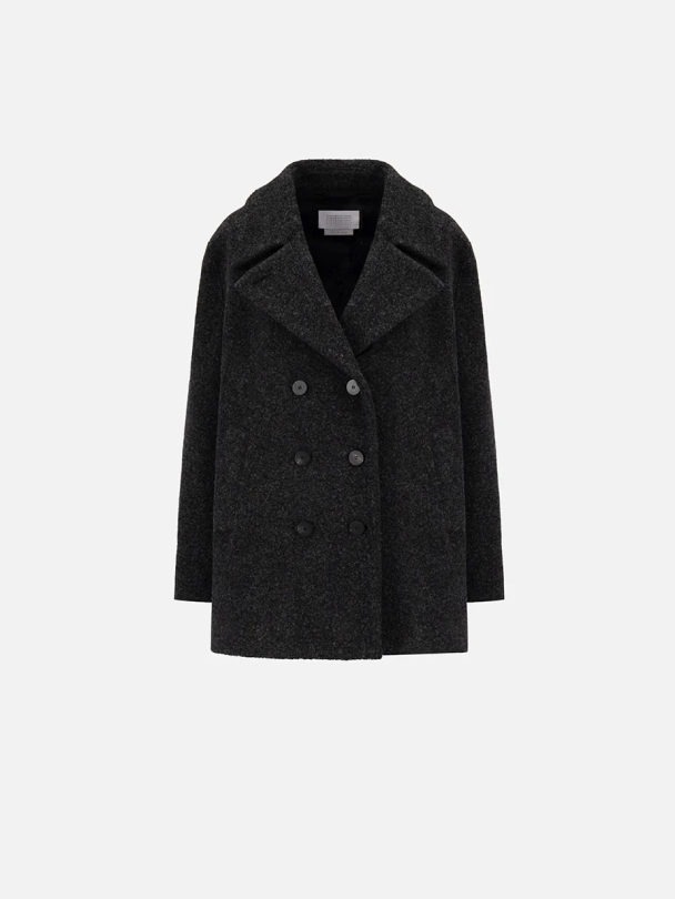 Women Sailor Jacket Bouclé Anthracite - Image 1