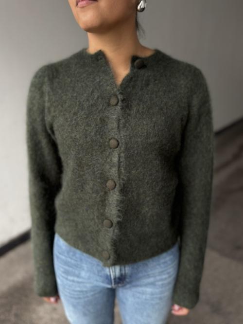 Ulla Mohair Cardigan - Harvest Green 