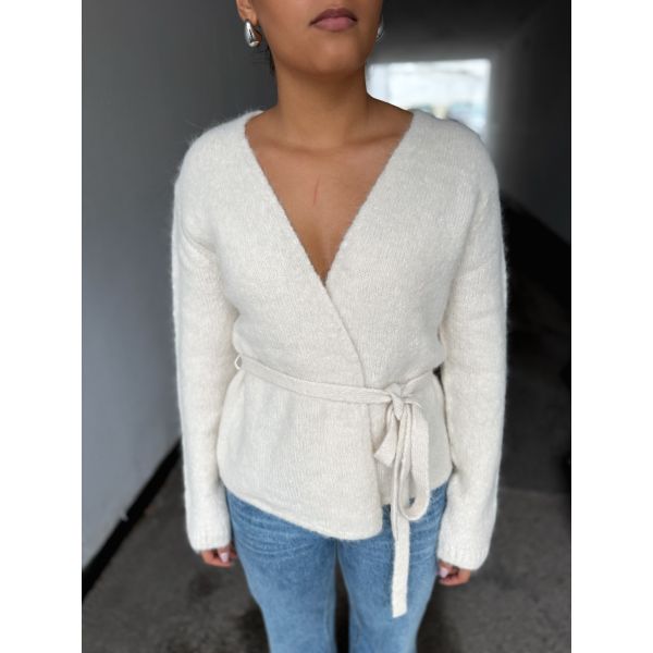 Gabella Knit Belt Cardigan - Birch 