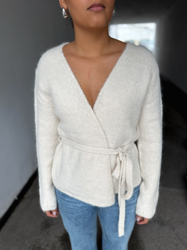Gabella Knit Belt Cardigan - Birch  - Image 1