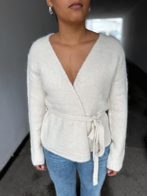 Gabella Knit Belt Cardigan - Birch 