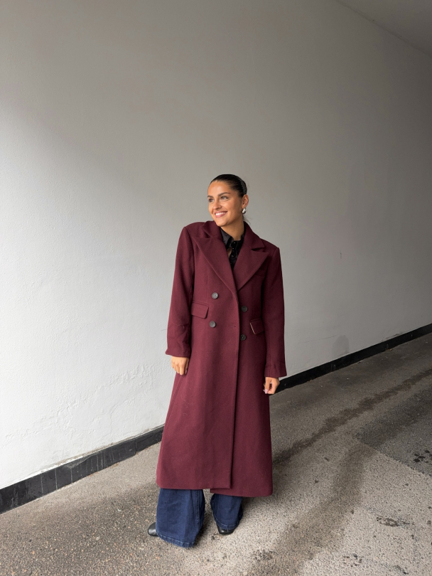 Royla Wool Blend Long Coat - Port Royale  - Image 5