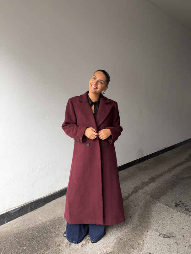 Royla Wool Blend Long Coat - Port Royale  - Image 6