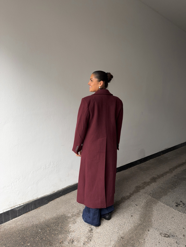 Royla Wool Blend Long Coat - Port Royale  - Image 7