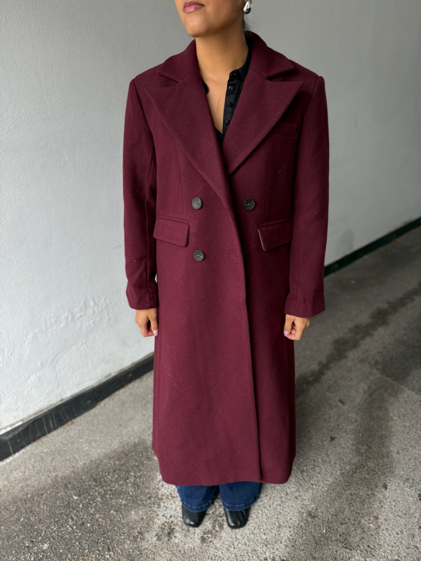 Royla Wool Blend Long Coat - Port Royale  - Image 1