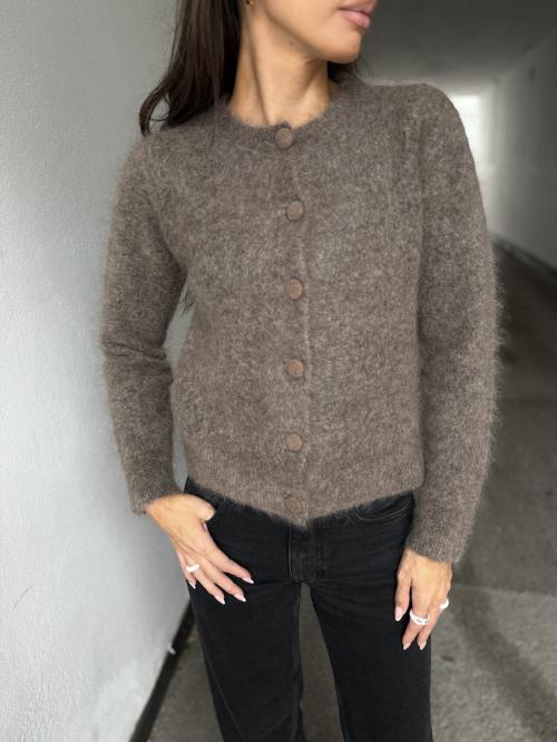 Ulla Mohair Cardigan - Taupe
