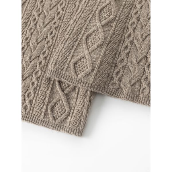 Rhea Cable Knit Trousers Mole