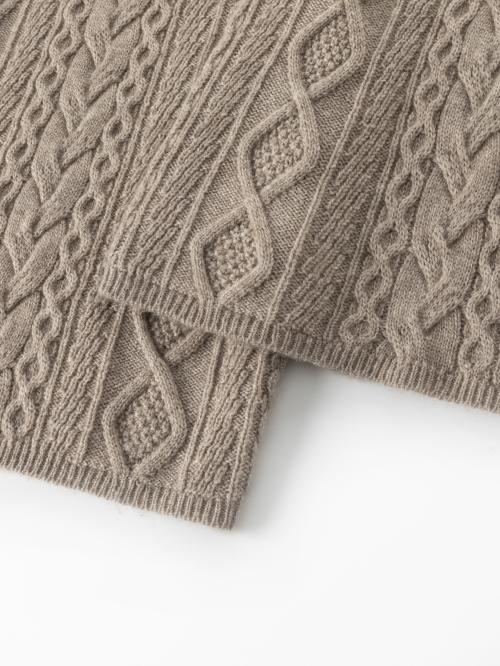 Rhea Cable Knit Trousers Mole