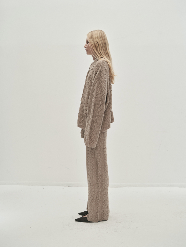Rhea Cable Knit Mole - Image 2