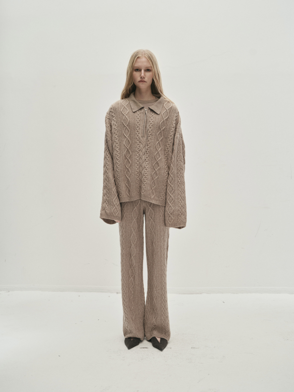 Rhea Cable Knit Mole - Image 1