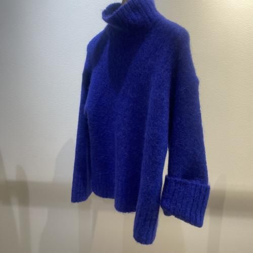 Gabriella High Neck Knit Blue