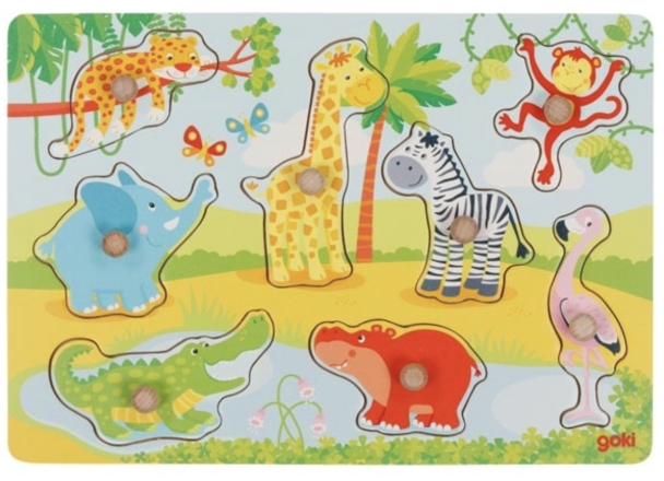 Puslespill Peg - Babydyr Safari
