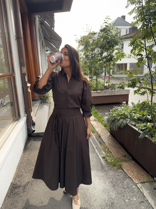 Astrid Skirt - Chocolate - Image 5