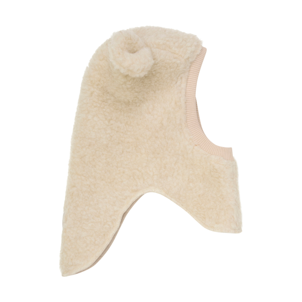 Balaclava Ears Wool Teddy - Cement - Image 2