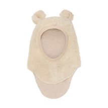 HUTTEliHUT | Balaclava Ears Wool Teddy - Cement