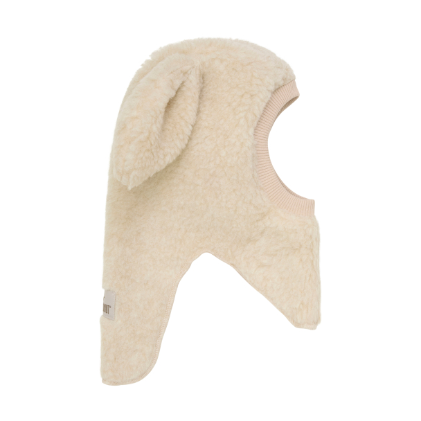 Balaclava Ears Wool Teddy - Cement - Image 2