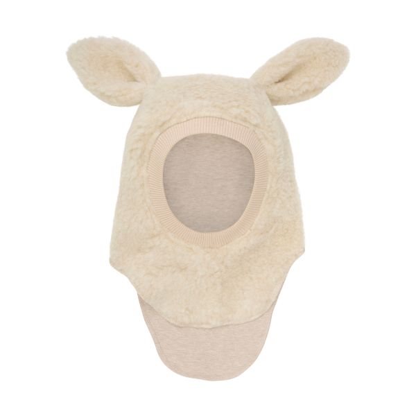HUTTEliHUT | Balaclava Ears Wool Teddy - Cement