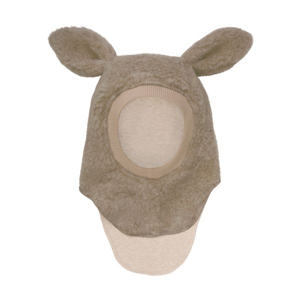 HUTTEliHUT | Balaclava Ears Wool Teddy - Camel Melange