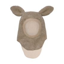 HUTTEliHUT | Balaclava Ears Wool Teddy - Camel Melange