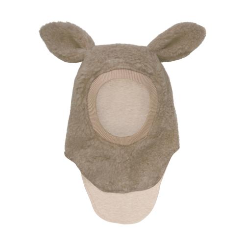 HUTTEliHUT | Balaclava Ears Wool Teddy - Camel Melange