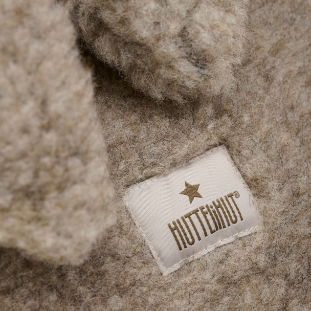 Balaclava Ears Wool Teddy - Camel Melange - Image 3