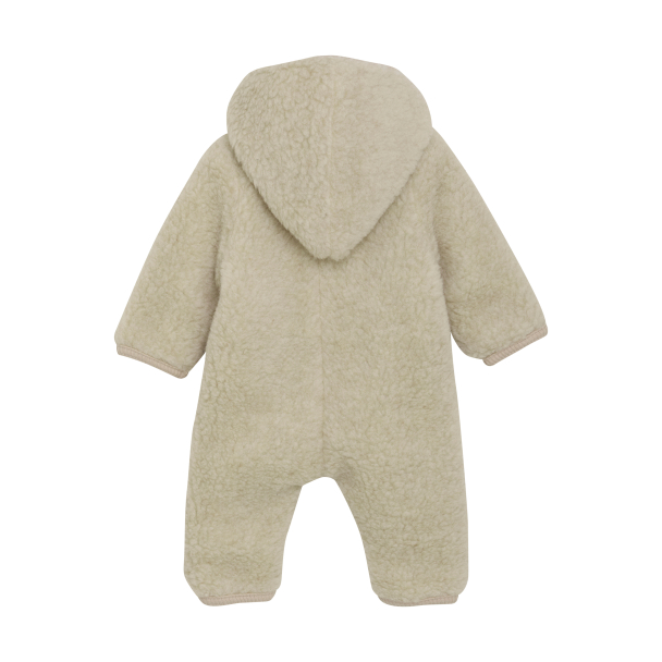 Pram Suit Wool Teddy - Cement - Image 2