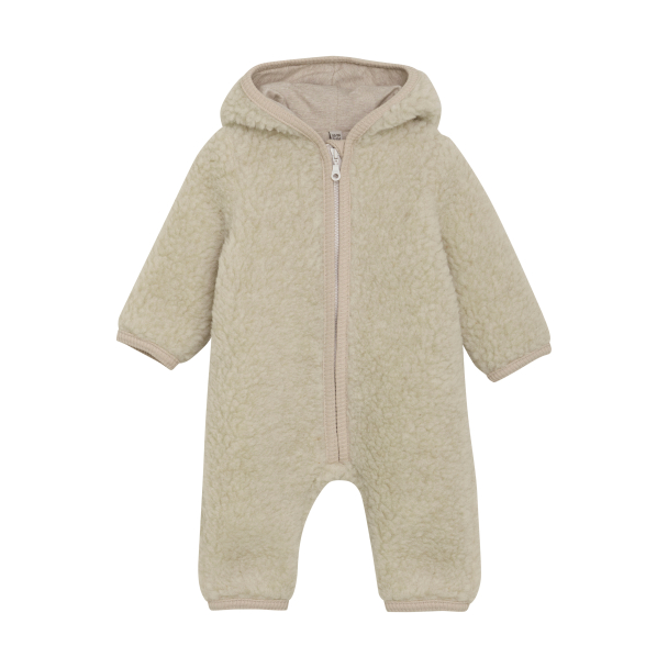 Pram Suit Wool Teddy - Cement - Image 1