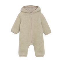 HUTTEliHUT | Pram Suit Wool Teddy - Cement