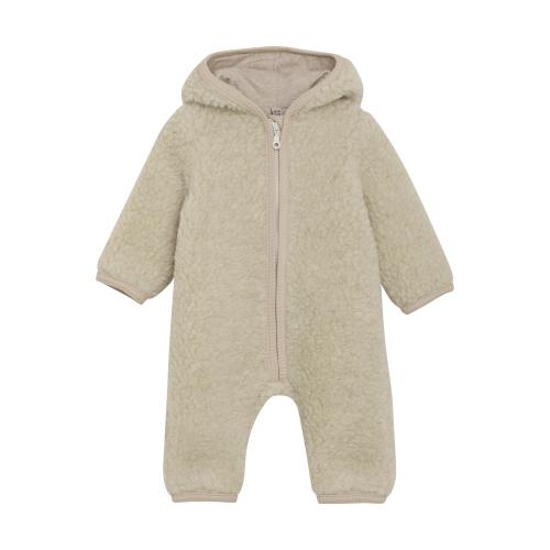 HUTTEliHUT | Pram Suit Wool Teddy - Cement
