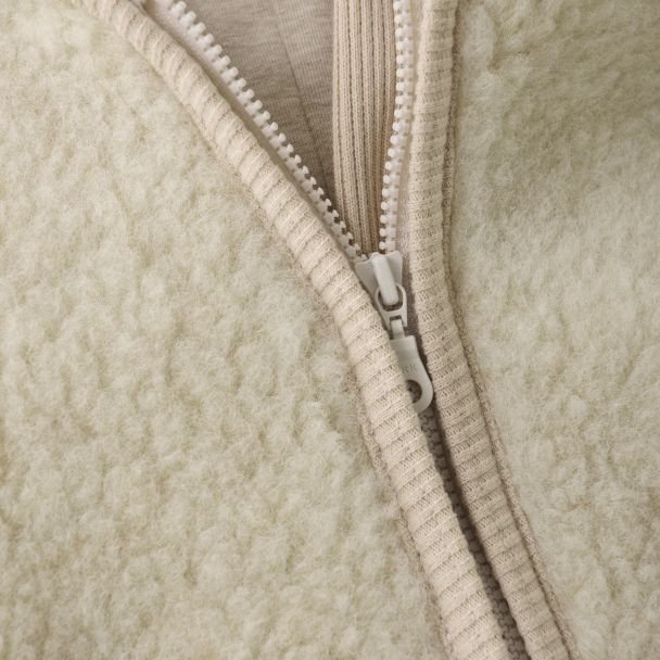 Pram Suit Wool Teddy - Cement - Image 3