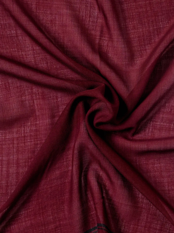 Ria Wool Scarf - Fig  - Image 3