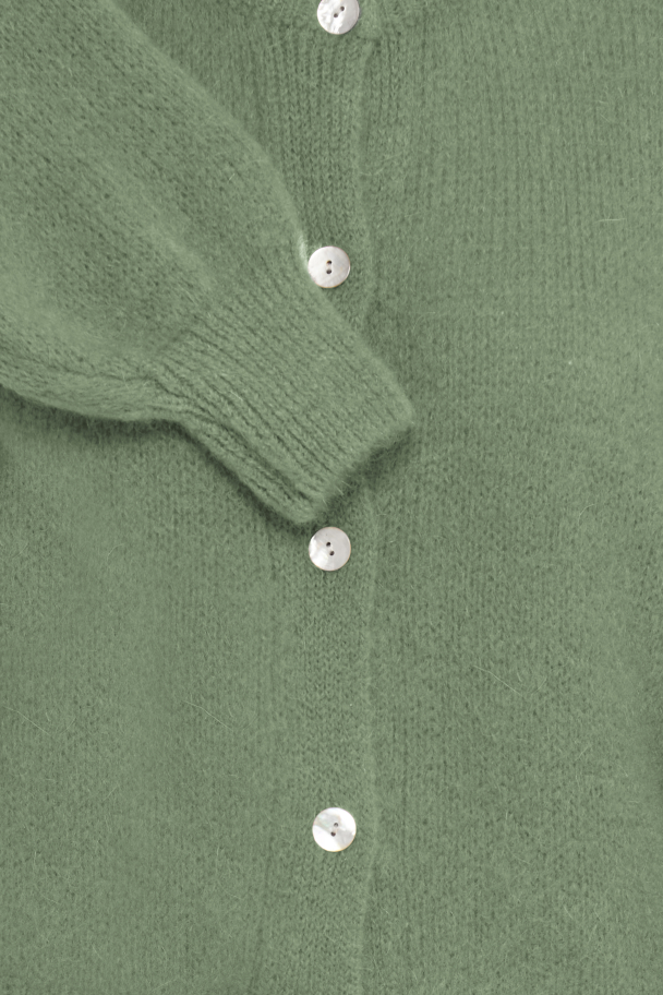 SBgulvig Strikket Cardigan Grønn - Image 3