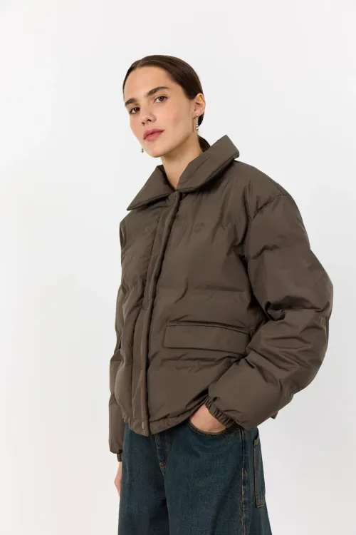 Mona Puffer Jacket Brown