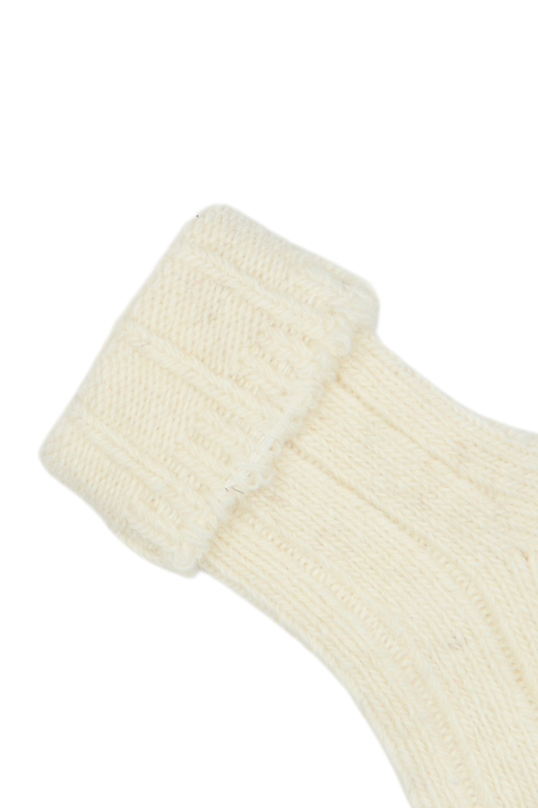 Wool Heavy Baby Socks - Off White - Image 2