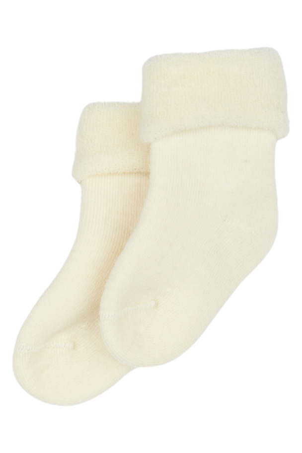 Wool Baby Socks - Off White - Image 1