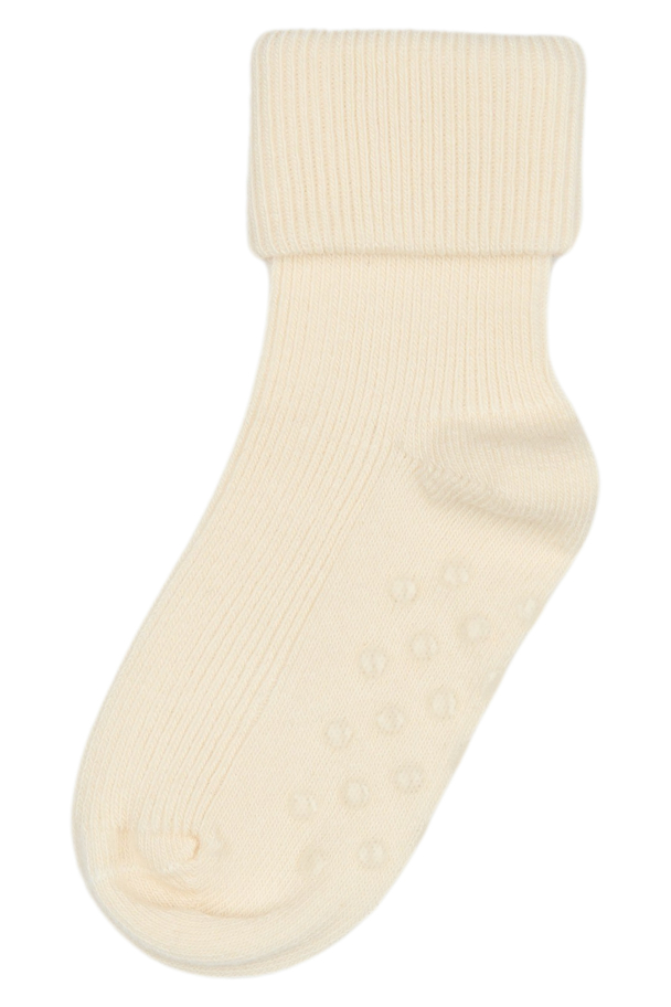 Bamboo Baby Non-Slip Socks - Off White - Image 2