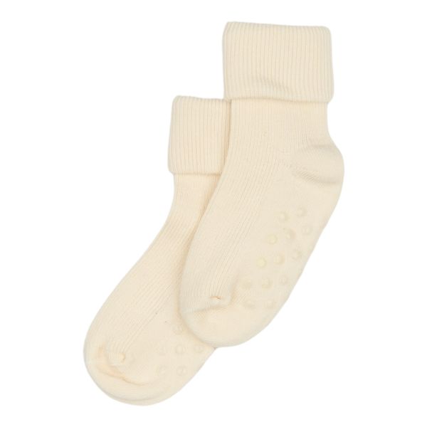 minipop | Bamboo Baby Non-Slip Socks - Off White