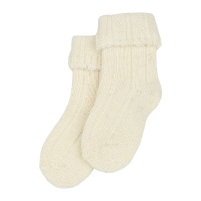 minipop | Wool Heavy Baby Socks - Off White
