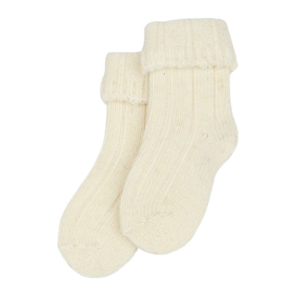 minipop | Wool Heavy Baby Socks - Off White