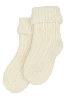 minipop | Wool Heavy Baby Socks - Off White