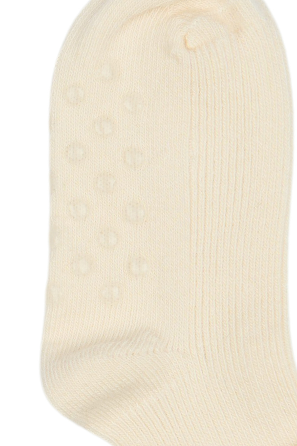 Bamboo Baby Non-Slip Socks - Off White - Image 3