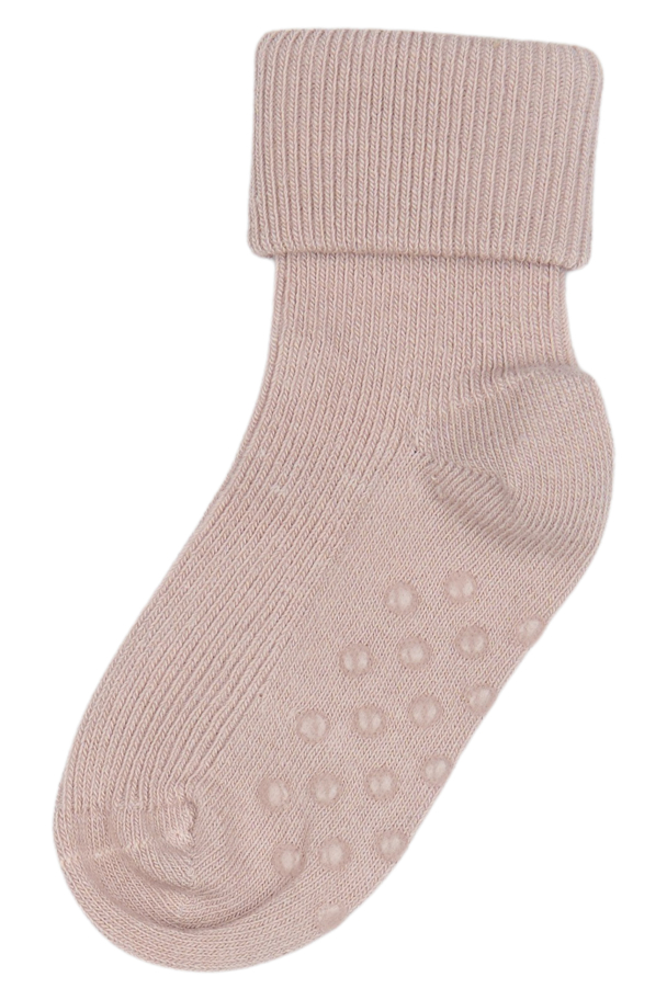 Bamboo Baby Non-Slip Socks - Rose - Image 2